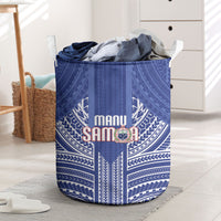Manu Samoa Rugby 2026 Laundry Basket Samoan Pattern