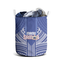 Manu Samoa Rugby 2026 Laundry Basket Samoan Pattern