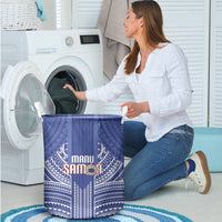 Manu Samoa Rugby 2026 Laundry Basket Samoan Pattern