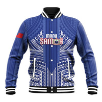 Custom Manu Samoa Rugby 2026 Baseball Jacket Samoan Pattern