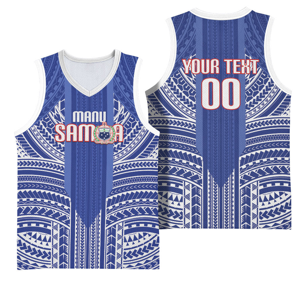 Custom Manu Samoa Rugby 2026 Basketball Jersey Samoan Pattern