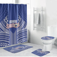 Manu Samoa Rugby 2026 Bathroom Set Samoan Pattern