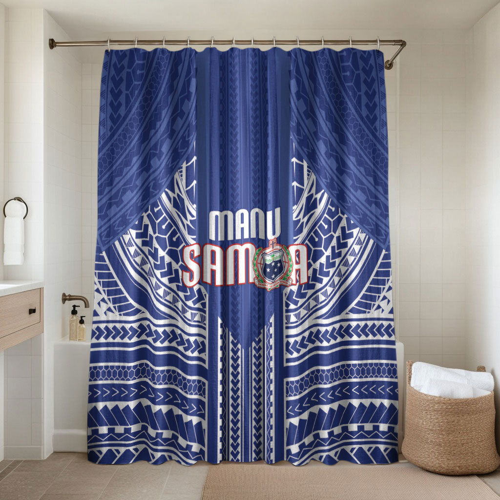 Manu Samoa Rugby 2026 Bathroom Set Samoan Pattern