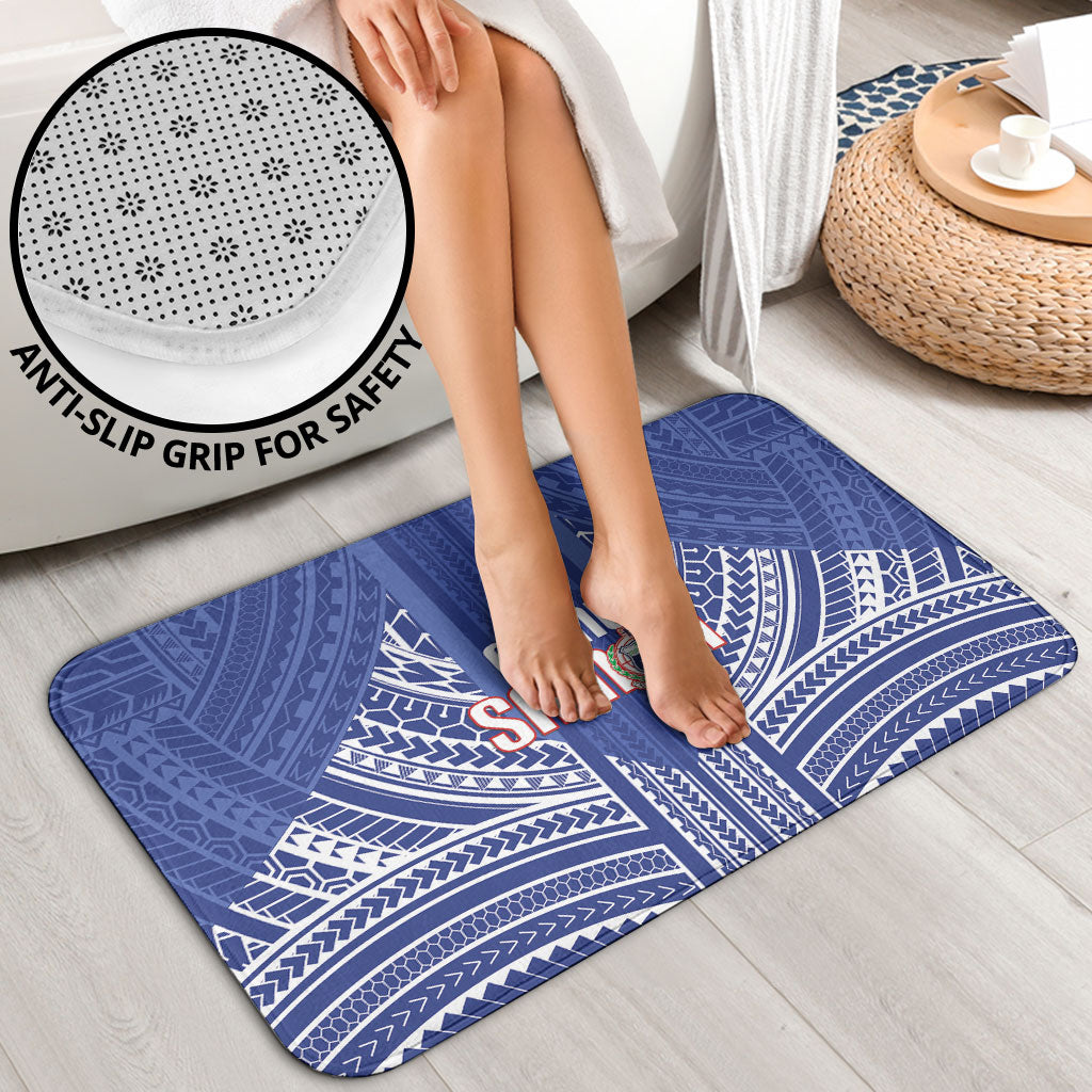 Manu Samoa Rugby 2026 Bathroom Set Samoan Pattern
