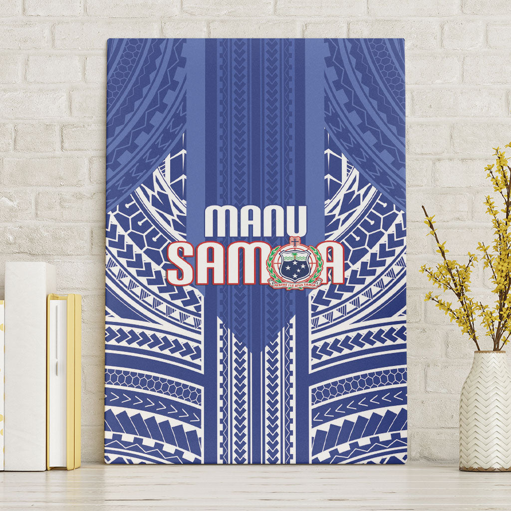 Manu Samoa Rugby 2026 Canvas Wall Art Samoan Pattern