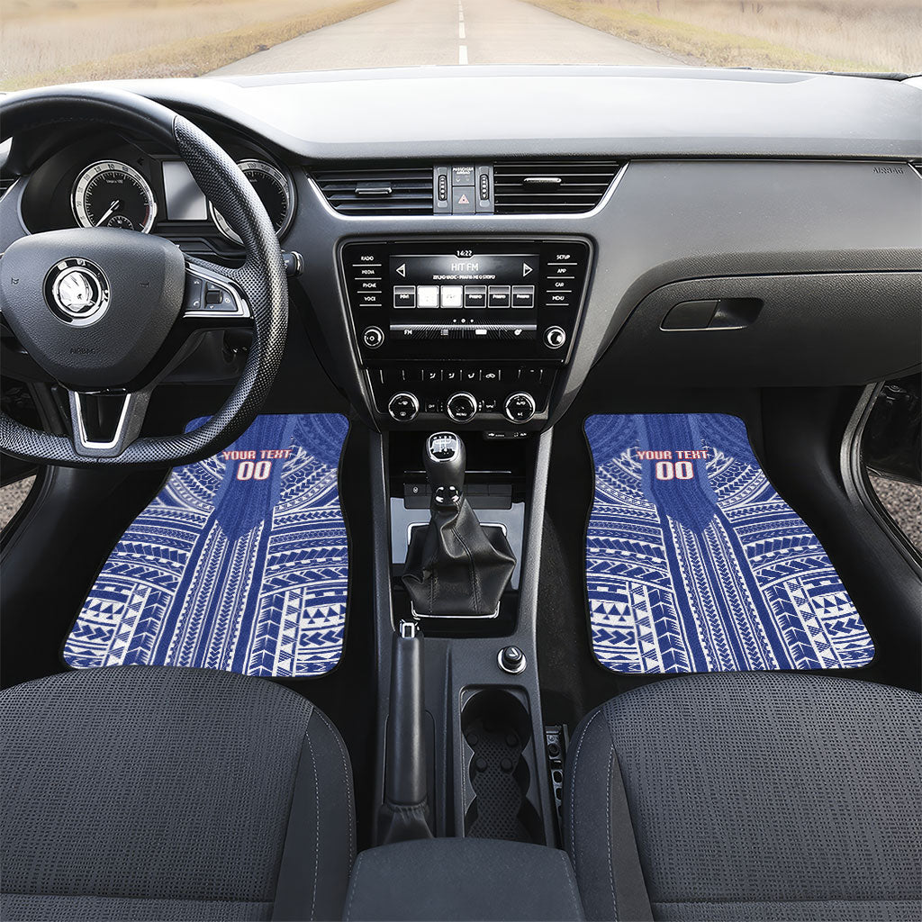 Custom Manu Samoa Rugby 2026 Car Mats Samoan Pattern