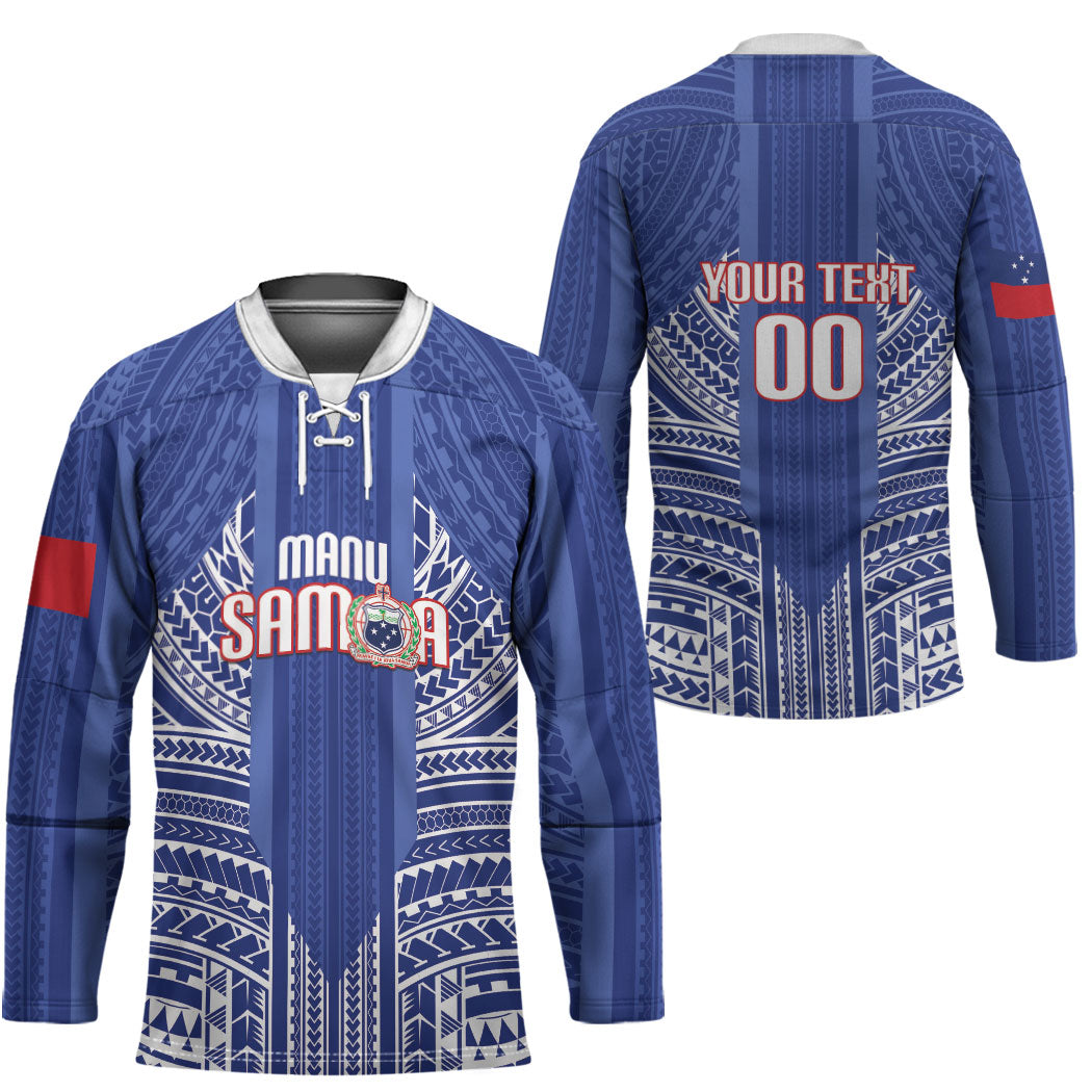 Custom Manu Samoa Rugby 2026 Hockey Jersey Samoan Pattern