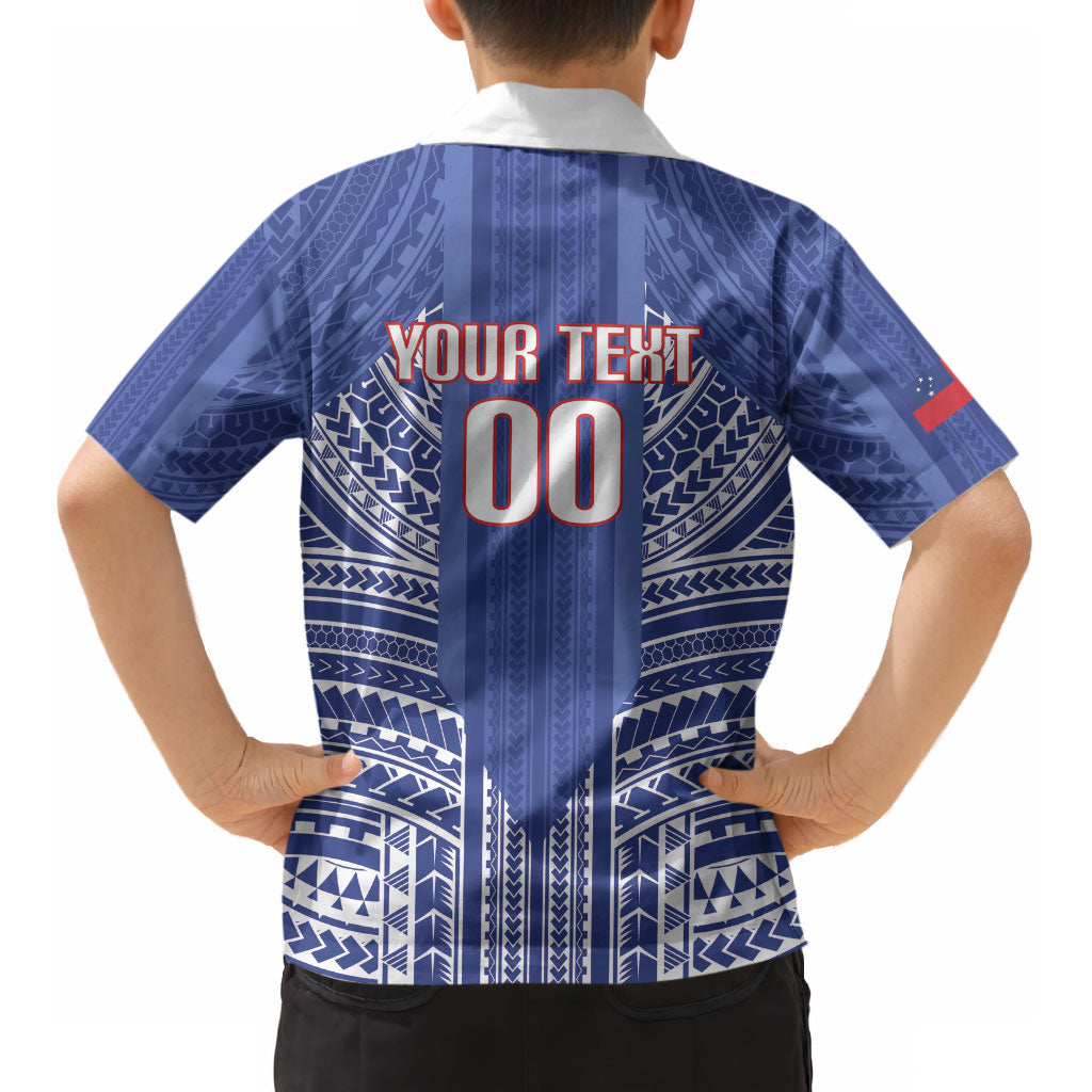 Custom Manu Samoa Rugby 2026 Kid Hawaiian Shirt Samoan Pattern
