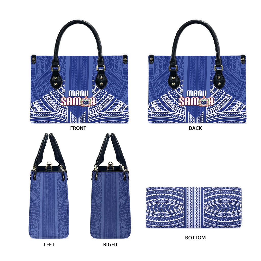 Manu Samoa Rugby 2026 Leather Bag Samoan Pattern