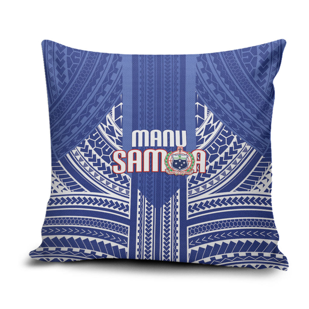 Manu Samoa Rugby 2026 Pillow Cover Samoan Pattern