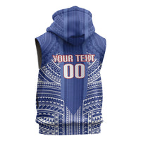 Custom Manu Samoa Rugby 2026 Sleeveless Hoodie Samoan Pattern