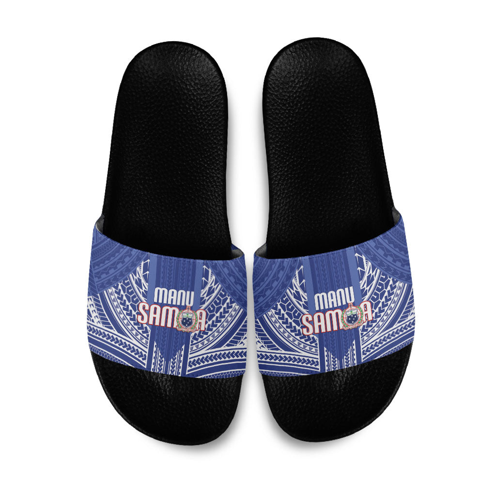 Manu Samoa Rugby 2026 Slide Sandals Samoan Pattern