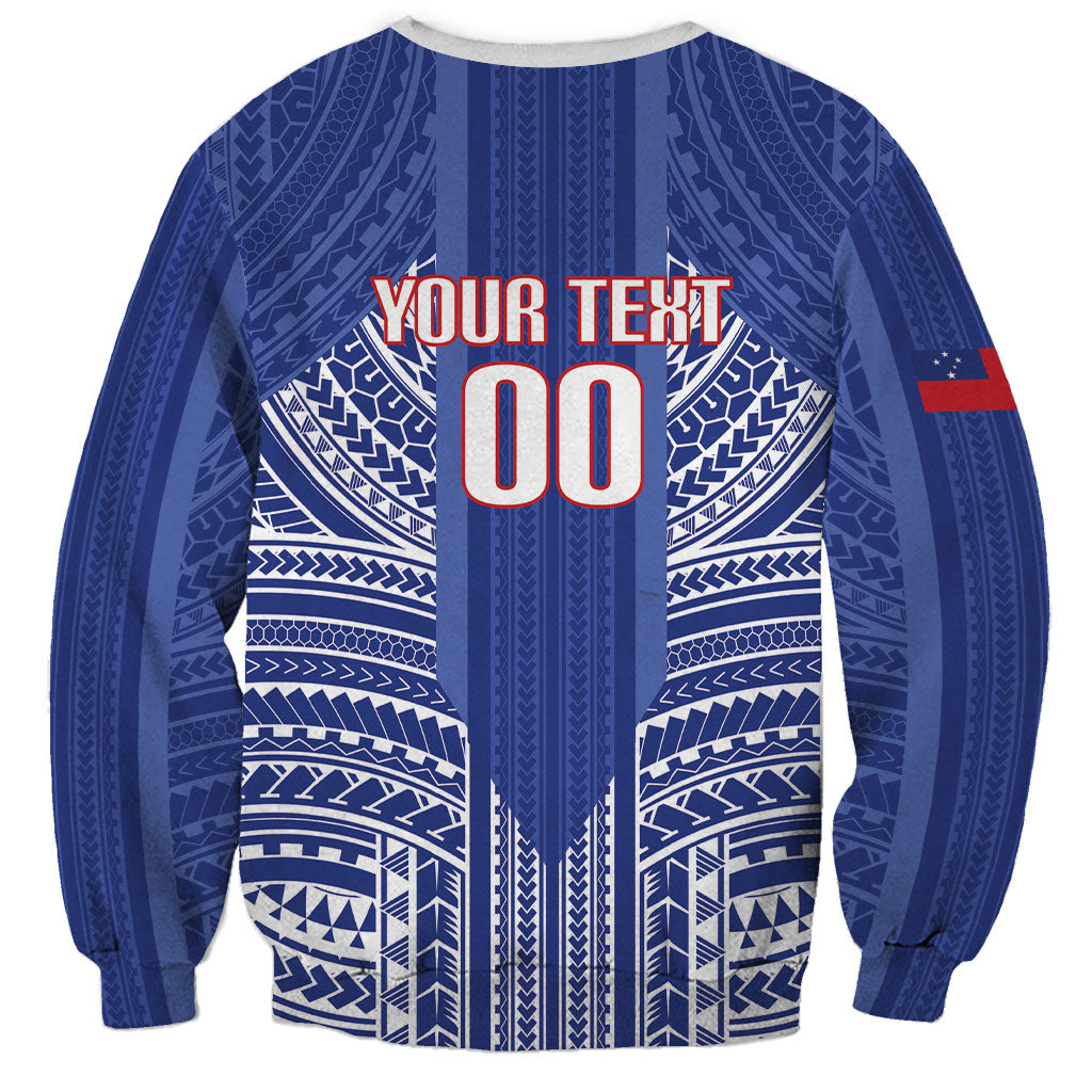 Custom Manu Samoa Rugby 2026 Sweatshirt Samoan Pattern
