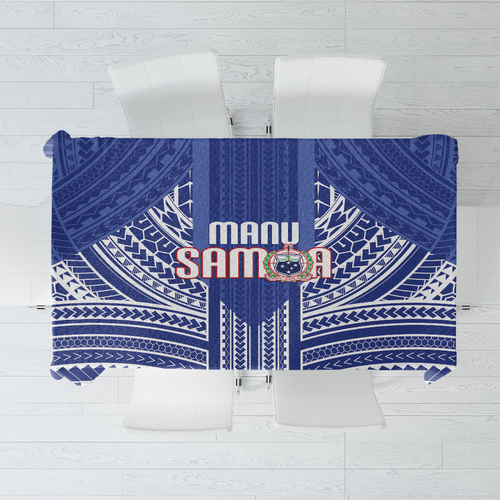 Manu Samoa Rugby 2026 Tablecloth Samoan Pattern