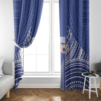 Manu Samoa Rugby 2026 Window Curtain Samoan Pattern