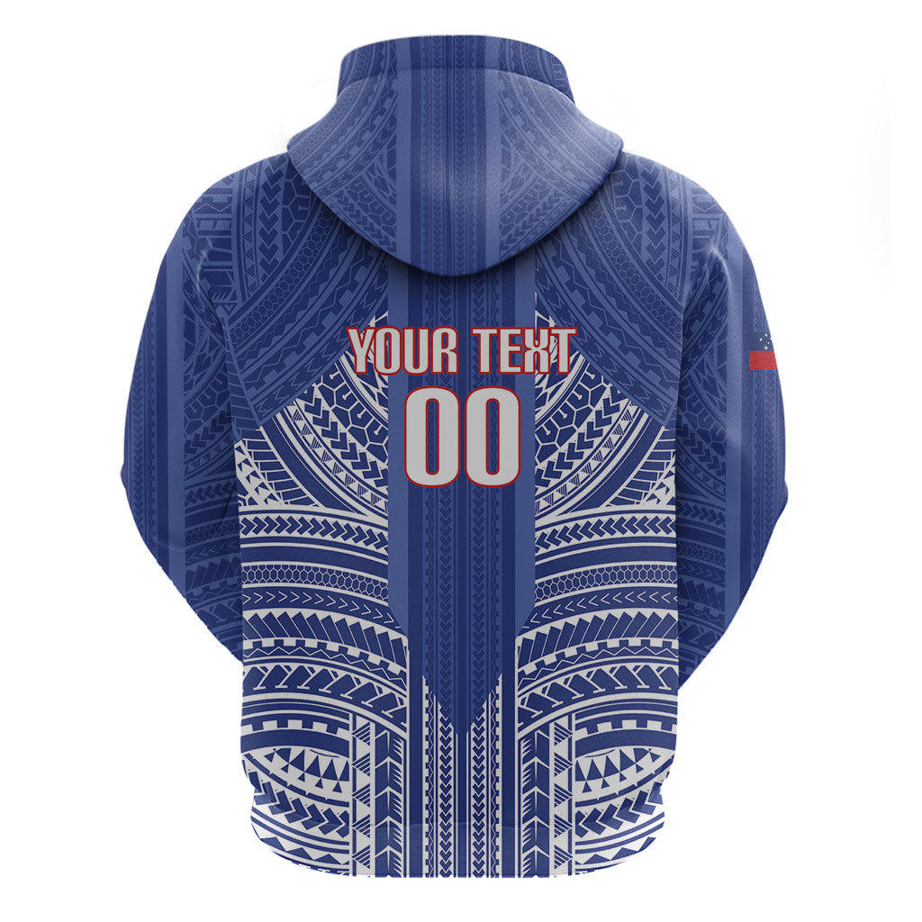 Custom Manu Samoa Rugby 2026 Zip Hoodie Samoan Pattern