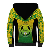 Papua New Guinea Rugby Sherpa Hoodie Enga Mioks PNG Polynesian Pattern LT14 - Polynesian Pride