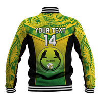 Custom Papua New Guinea Rugby Baseball Jacket Enga Mioks PNG Polynesian Pattern LT14 - Polynesian Pride