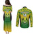 Custom Papua New Guinea Rugby Couples Matching Puletasi Dress and Long Sleeve Button Shirts Enga Mioks PNG Polynesian Pattern LT14 - Polynesian Pride