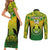 Custom Papua New Guinea Rugby Couples Matching Short Sleeve Bodycon Dress and Long Sleeve Button Shirts Enga Mioks PNG Polynesian Pattern LT14 - Polynesian Pride