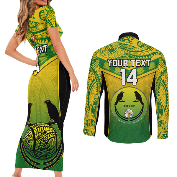 Custom New Zealand And France Rugby Couples Matching Tank Maxi Dress and Long Sleeve Button Shirts All Black With Les Bleus Together 2023 World Cup LT14 main image 1