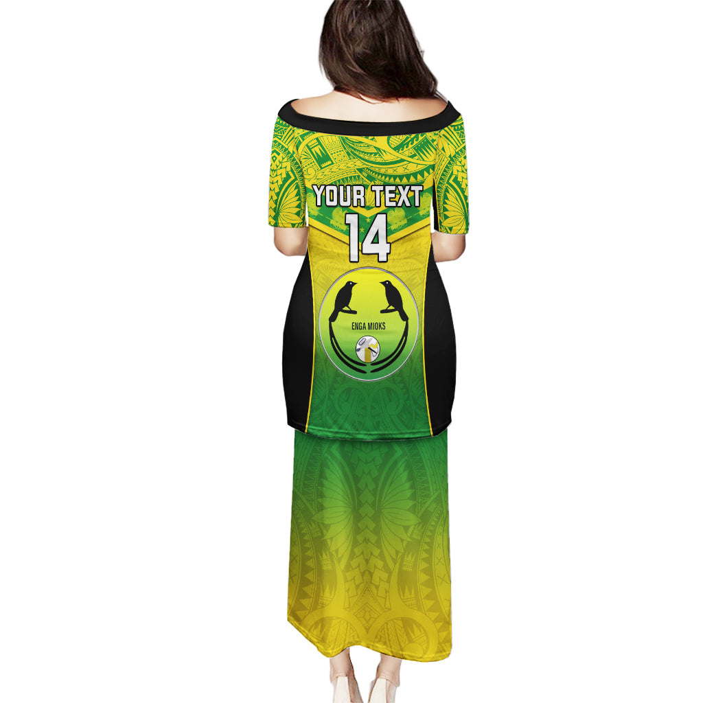 Custom Papua New Guinea Rugby Puletasi Enga Mioks PNG Polynesian Pattern LT14 - Polynesian Pride