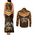 Papua New Guinea Rugby Couples Matching Tank Maxi Dress and Long Sleeve Button Shirts Lae Snax Tigers PNG Polynesian Pattern LT14 - Polynesian Pride