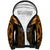 Papua New Guinea Rugby Sherpa Hoodie Lae Snax Tigers PNG Polynesian Pattern LT14 Unisex Orange - Polynesian Pride