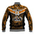 Custom Papua New Guinea Rugby Baseball Jacket Lae Snax Tigers PNG Polynesian Pattern LT14 - Polynesian Pride