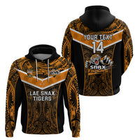 Custom Papua New Guinea Rugby Hoodie Lae Snax Tigers PNG Polynesian Pattern LT14 - Polynesian Pride