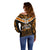 Custom Papua New Guinea Rugby Off Shoulder Sweater Lae Snax Tigers PNG Polynesian Pattern LT14 - Polynesian Pride