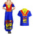Papua New Guinea Rugby Couples Matching Summer Maxi Dress and Hawaiian Shirt Hela Wigmen PNG Polynesian Pattern LT14 - Polynesian Pride