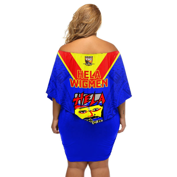 Hela Wigmen Rugby Hoodie Dress Papua New Guinea Polynesian Tattoo LT03