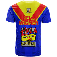 Papua New Guinea Rugby T Shirt Hela Wigmen PNG Polynesian Pattern LT14 - Polynesian Pride