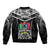 Papua New Guinea Rugby Bomber Jacket Mendi Muruks PNG Polynesian Pattern LT14 - Polynesian Pride