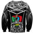 Papua New Guinea Rugby Sweatshirt Mendi Muruks PNG Polynesian Pattern LT14 - Polynesian Pride