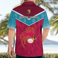 Papua New Guinea Rugby Hawaiian Shirt Goroka Lahanis PNG Polynesian Pattern LT14 - Polynesian Pride