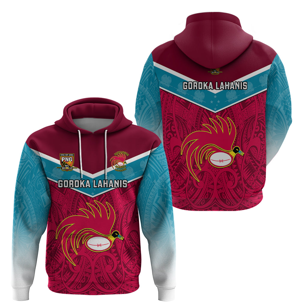 Papua New Guinea Rugby Hoodie Goroka Lahanis PNG Polynesian Pattern LT14 - Polynesian Pride