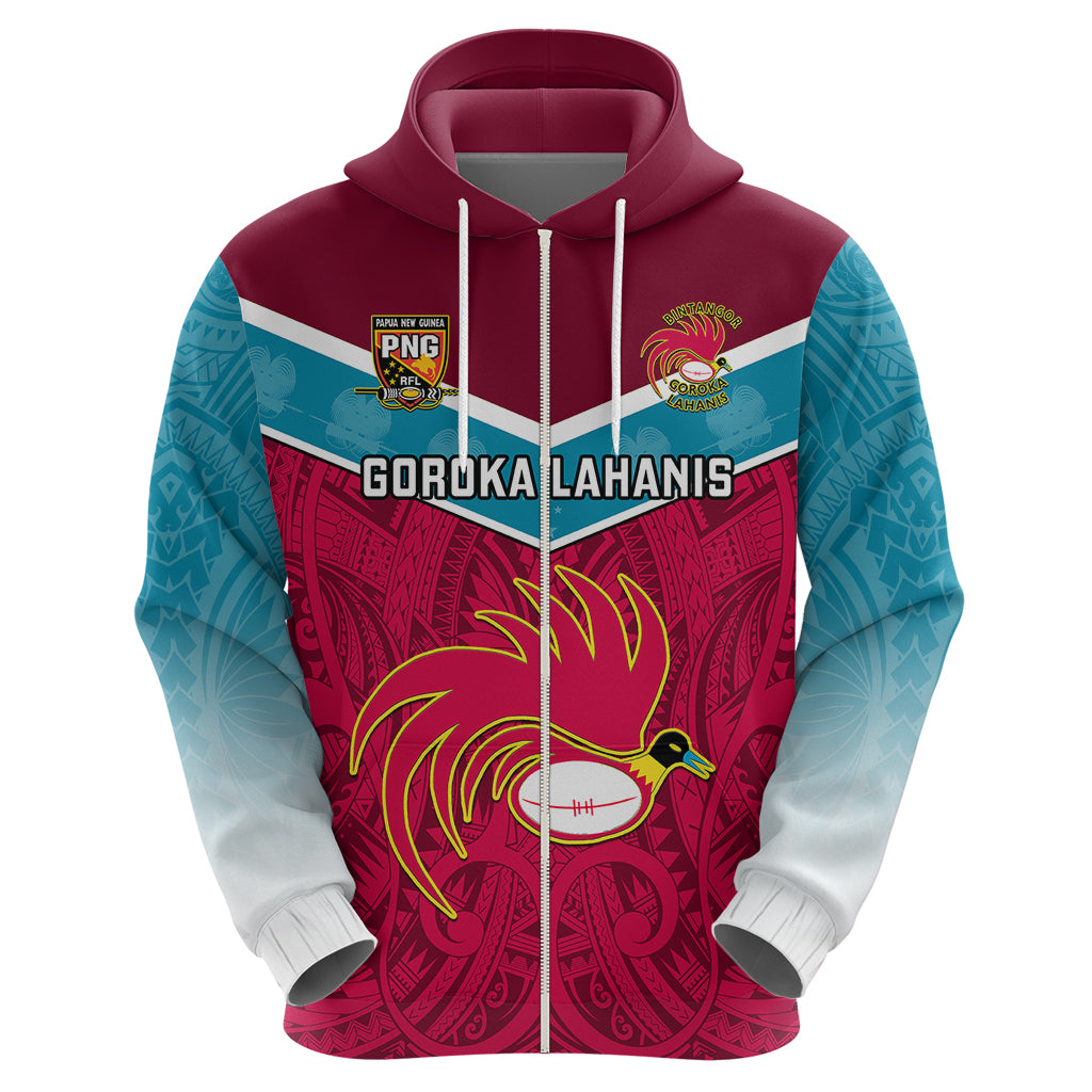 Papua New Guinea Rugby Hoodie Goroka Lahanis PNG Polynesian Pattern LT14 - Polynesian Pride