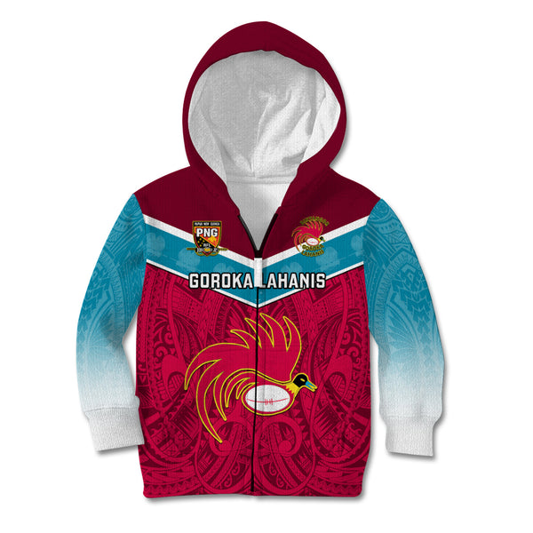 Custom PNG Remembrance Day Kid Hoodie Polynesian Tribal and Poppy LT9 main image 0
