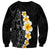 Black Tropical Plumeria With Galaxy Polynesian Art Sweatshirt