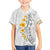 White Tropical Plumeria With Galaxy Polynesian Art Family Matching Long Sleeve Bodycon Dress and Hawaiian Shirt
