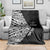 New Zealand Silver Fern Rugby Custom Blanket Maori Koru Go Black Fern - Polynesian Pride