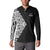 New Zealand Silver Fern Rugby Custom Button Sweatshirt Maori Koru Go Black Fern - Polynesian Pride