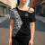 New Zealand Silver Fern Rugby Custom Cross Shoulder Shirt Maori Koru Go Black Fern - Polynesian Pride