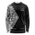 New Zealand Silver Fern Rugby Custom Long Sleeve Shirt Maori Koru Go Black Fern - Polynesian Pride