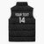 New Zealand Silver Fern Rugby Custom Sleeveless Puffer Jacket Maori Koru Go Black Fern - Polynesian Pride