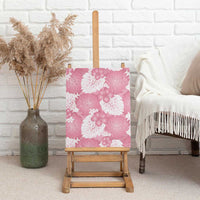 Pink Aloha Hawaii Canvas Wall Art Monstera Hibiscus Plumeria Seamless Vibes LT14 - Polynesian Pride