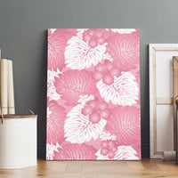 Pink Aloha Hawaii Canvas Wall Art Monstera Hibiscus Plumeria Seamless Vibes LT14 - Polynesian Pride
