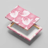 Pink Aloha Hawaii Canvas Wall Art Monstera Hibiscus Plumeria Seamless Vibes LT14 - Polynesian Pride
